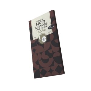 Tablette Chocolat Noir 65% Mélange Café Goût Italien