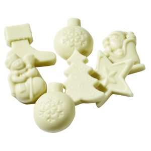 Figurines Magie De Noël Chocolat Blanc