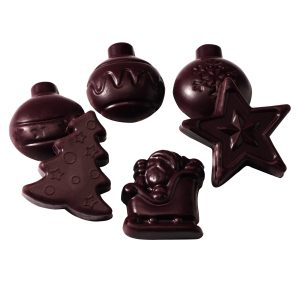 Figurines Magie De Noël Chocolat Noir