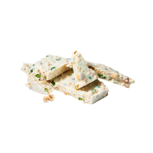 Tablette Pistaches Orange Raisins Croustilllante Chocolat Blanc